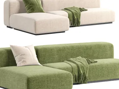 Prostoria Sofa Klaster Modular Sofa By Dasmoebel 3D model