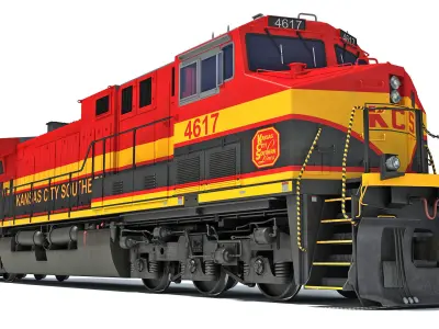 Kansas City Southern Locomotive 3D model