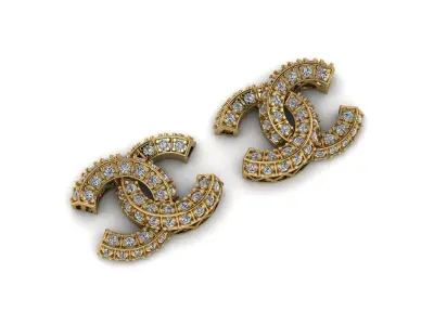 C Ear Studs 3D print model