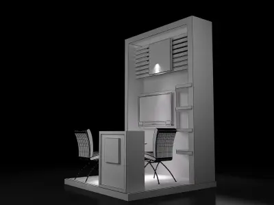 Booth Exhibition Stand a219 3D model