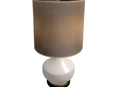 Modern Ceramic Table Lamp Low-poly 3D model