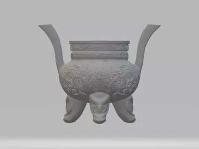 Chinese Ding Furnace Incense 3D print model