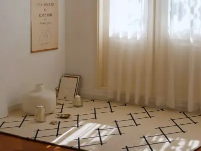 Modern patterned rug 3D model