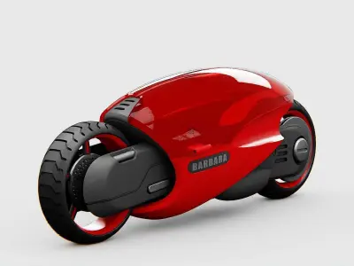 CONCEPT BIKE DS-500   RIGGED 3D model