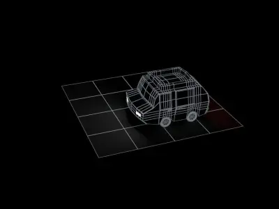 toon car 3D model