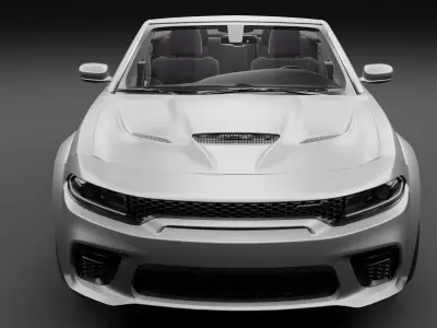Dodge Charger Cabrio SRT Low-poly 3D model