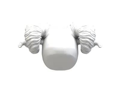 3D Printable concept Sheep head 3D print model 3D print model