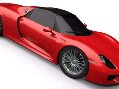 Porsche 918 Spider Low-poly 3D model