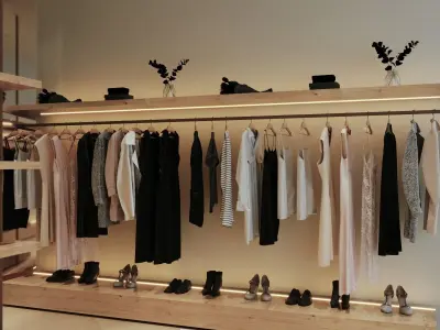 LUXURY CLOTHING STORE INTERIOR DESIGN 3D model 3D model