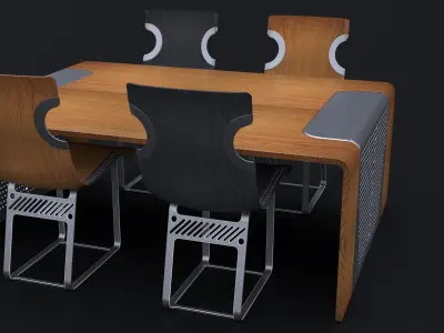 NORDSK DENSKAR DINING ROOM SET 2024 3D model