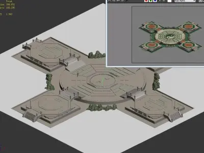 gAME Yun Yun Xuan - Center Platform 32 3D model