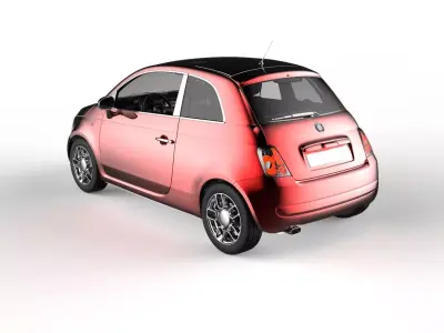 Fiat 500 3D Files and Render Files Keyshot 3D model