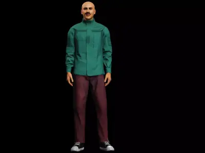 Realistic Male 3D Character Fully Rigged  3D model