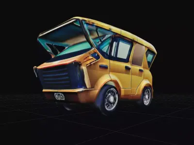 COOL CARS SolarRover no6 Collectable Model these WHEELS are HOT Low-poly 3D model