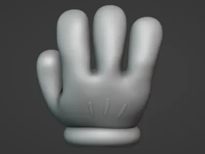 Mickey Mouse Hand Chair 3D print model