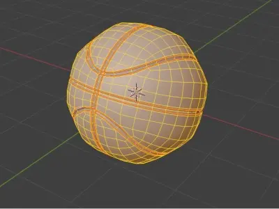 Realistic Basketball Free 3D model