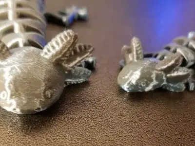 Axolotl Articulated STL file  3D model