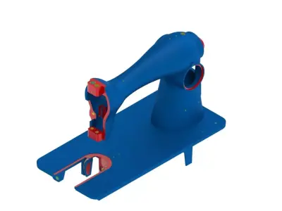 CNC Machine-able Sewing Machine  3D model