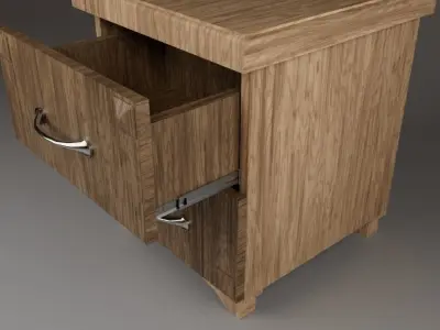 Bedside Table Free low-poly 3D model