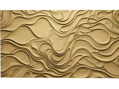modern panel wall decor set relief stl mural CNC 256 3D model