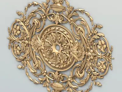 Round rosette 054 3D model
