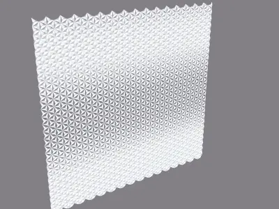 parametric sheets Low-poly 3D model