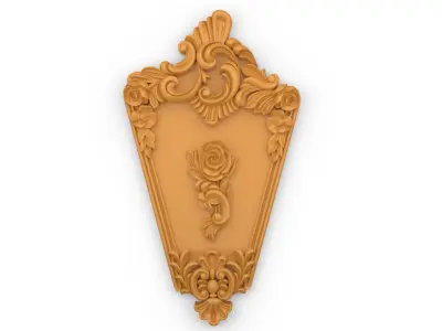 Classic decor ornament v-3D model 01 3D print model