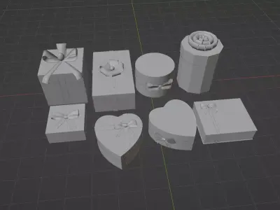 Gift Box 2 3D model