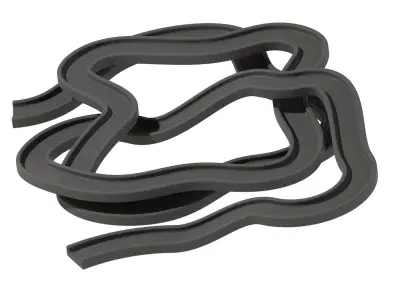 Premium Curvy Roadway 3D print model