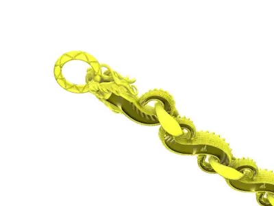 A5693 Dragon Bracelets 3D print model