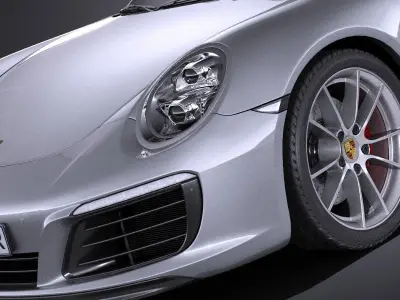 Porsche 911 Carrera Cabriolet 2016 3D model
