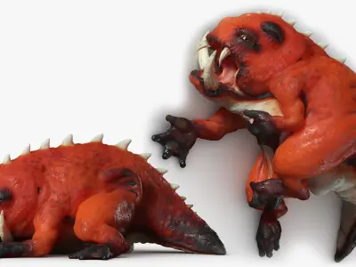 Lizard Demon 3DS Max 3D model