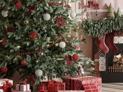 Christmas Decoration Set 05 3D model