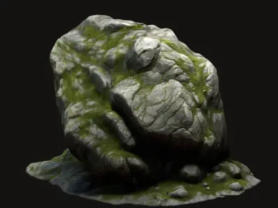 Rock Stone 7 Free low-poly 3D model