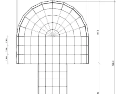 construction of the dome 3D model