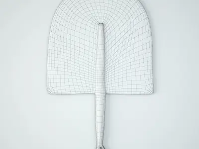 African Handwoven Fan 21 3D model