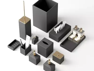 Modern Bathroom elements  3D model