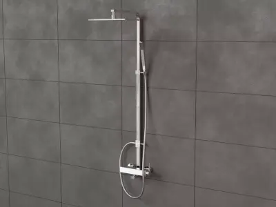 Shower And Storage Set 3D model