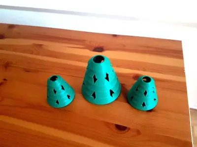 Xmas Tree Vase Free 3D print model