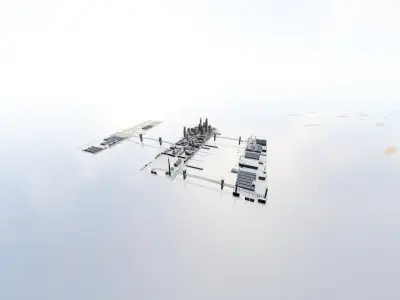 Big City low poly count 3D model