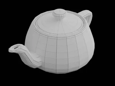 Teapot hardsurface deco Free 3D print model