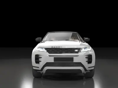 Low poly Range Rover Evoque 2019 Low-poly 3D model