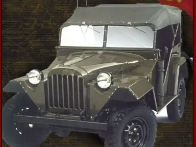 GAZ-67 jeep 3D model