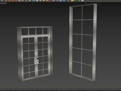 Industrial Window and Door 3D model
