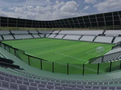 Football Stadium Low-poly 3D model order