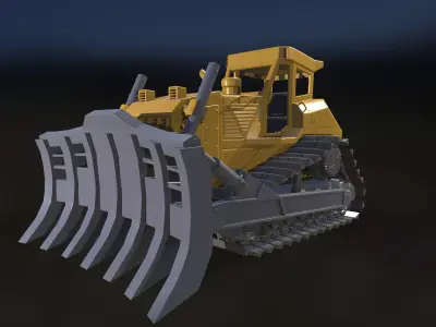 bulldozer 3D model