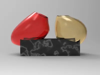 Mosi Vase Low-poly 3D model
