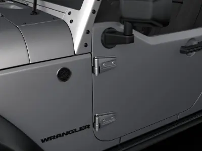 Jeep Wrangler Unlimited Willys Wheeler JK 2017 3D model