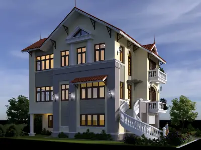 AQ Villa house 3D model