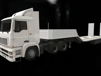 Truck 2 Low-poly 3D model